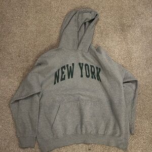 Brandy Melville Gray New York Hoodie